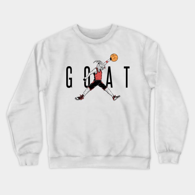 The G.O.A.T Crewneck Sweatshirt by Vincent Trinidad Art